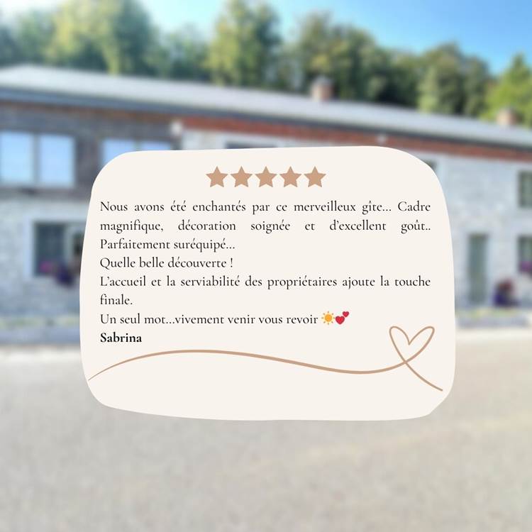 Avis clent - Gîte Lompret-photo-news