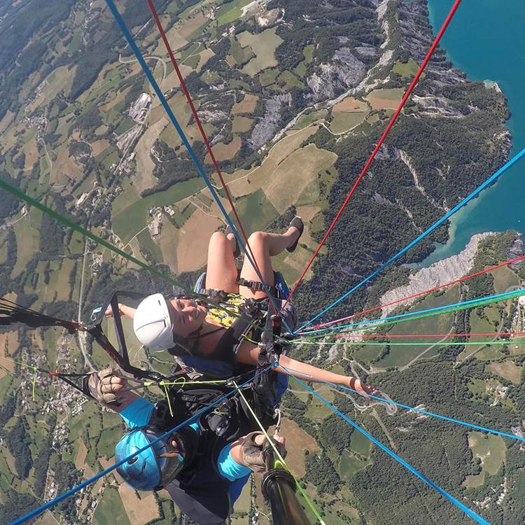 Vol en parapente, les Ailes du Lac à Saint Vincent les Forts-photo-page