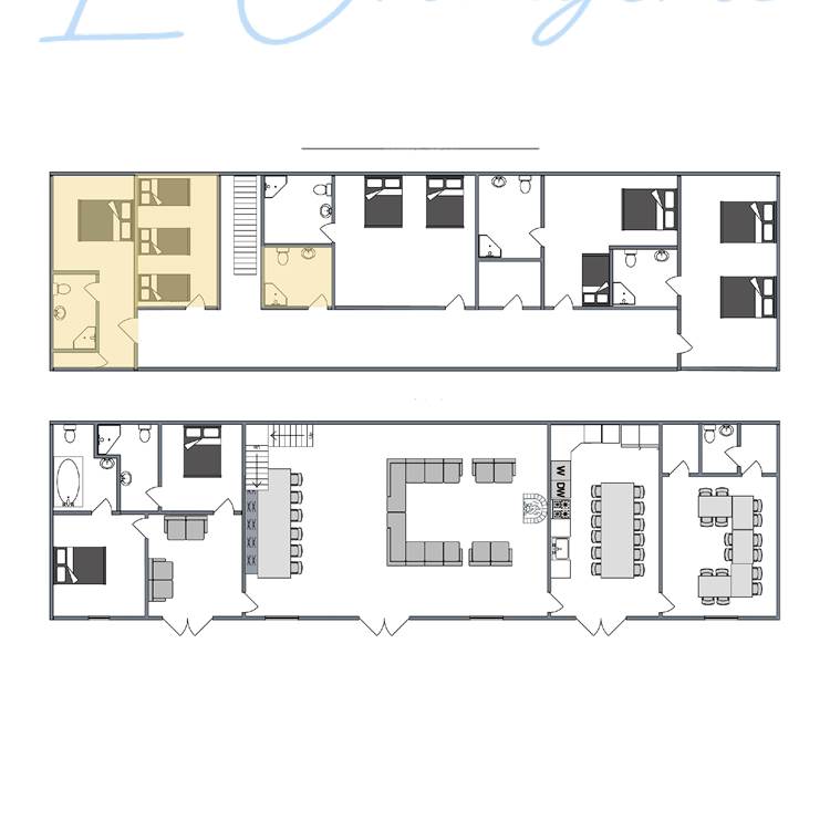 Plan de chambres - Étage gauche-page-001