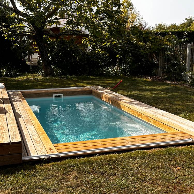 La piscine de Maison Ginette en position ouverte-photo-page