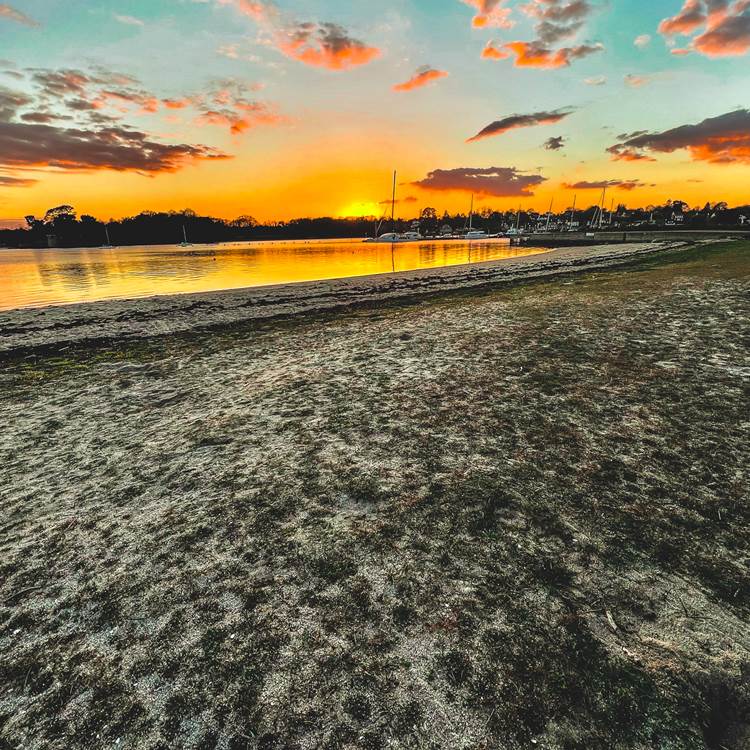 Coucher de soleil sur le port de La Forêt-Fouesnant-photo-page