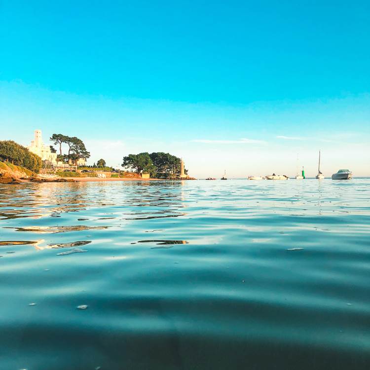 Embouchure de l'Odet depuis la plage du Coq Bénodet-photo-page