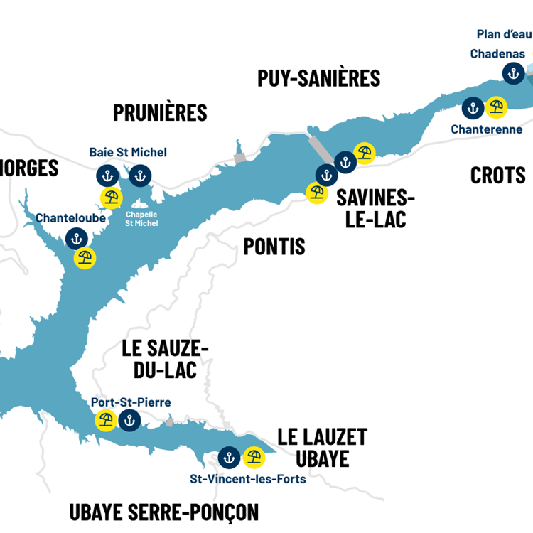 Les plages du Lac de Serre-Ponçon-photo-page