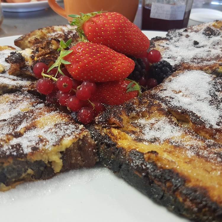 pain perdu -Brunch/ Petit Déjeuner Gourmand Le Ranch des Lacs hôtel 87120-photo-page