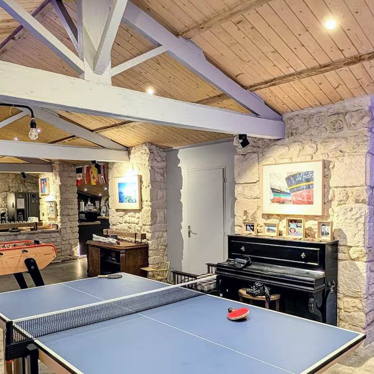 BEACH HOUSE - salon, salle de jeux-galerie