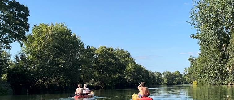 Location saisonniere en bord de rivière Maine et Loir kayak
