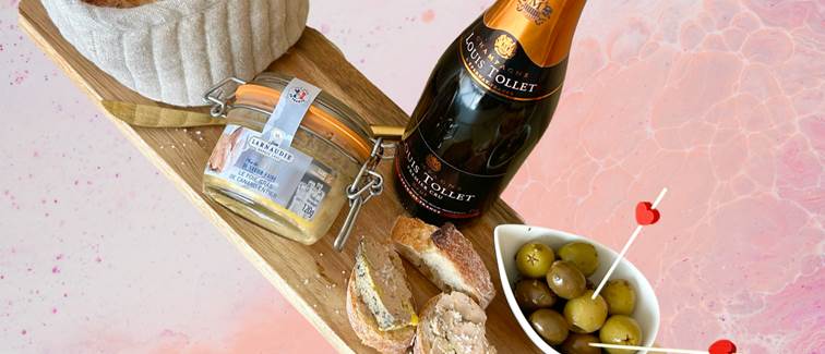 Planche champagne et foie gras