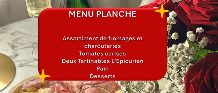 Menu planche avril 2025