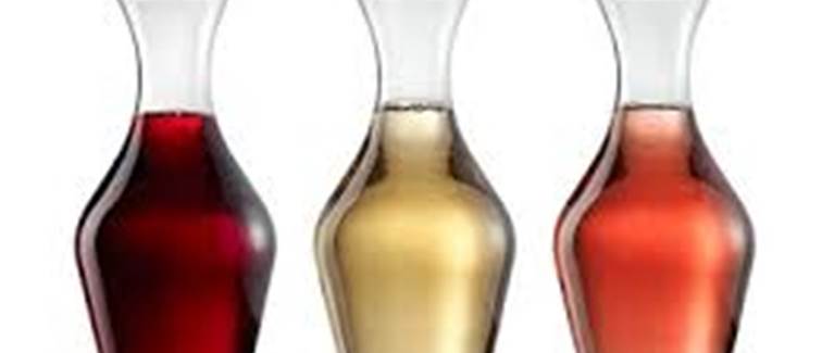 Vin Pichet 25 cl de Rouge (Côte du Rhone),  blanc du Jura (Chardonnay ou Tradition) ,  rosé (Côte de Provence)