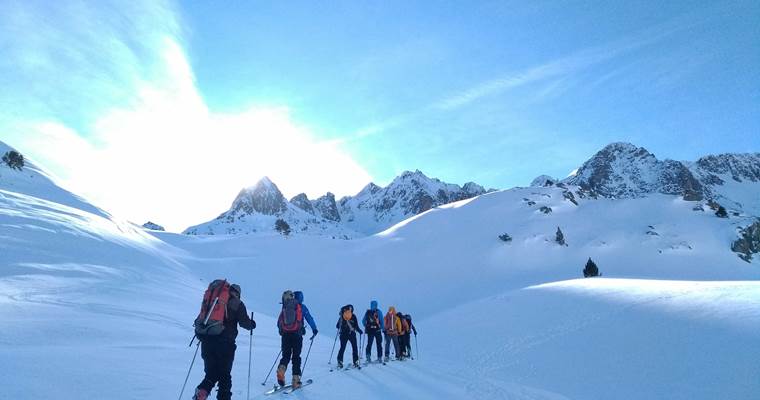 Initiation au ski de randonnée dans les Hautes-Pyrénées