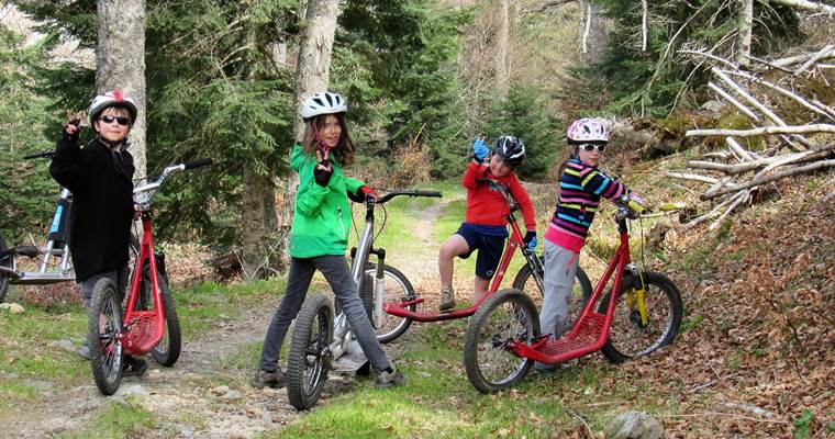 Pause à l 'entrée de la forêt des Téchous
