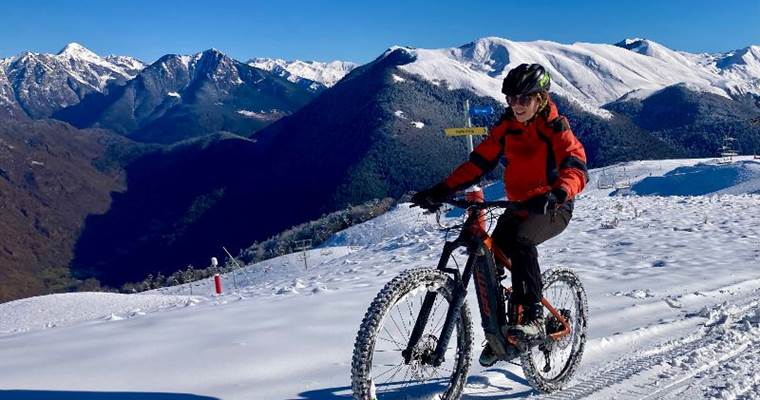 VTT Electrique sur Neige à Superbagnères