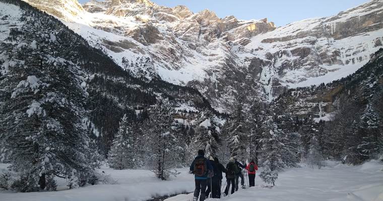 Randonnée hivernale au cirque de Gavarnie