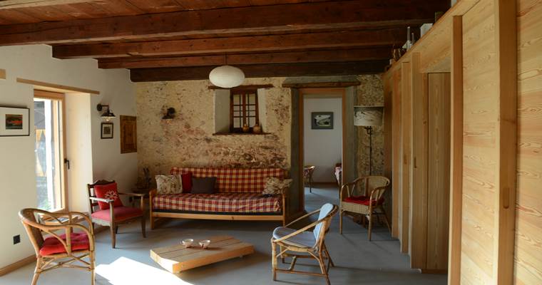 Espace Diamant, Crest Voland, Chalet des Molliettes, Appartement Saint Bernard (salon)