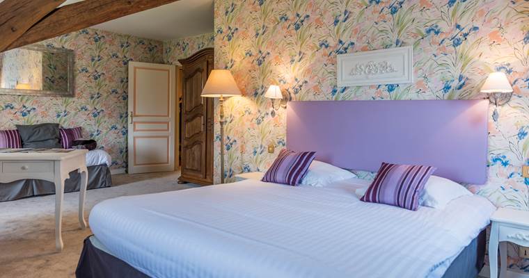 Chambre Parme château de 2 à 5 couchages