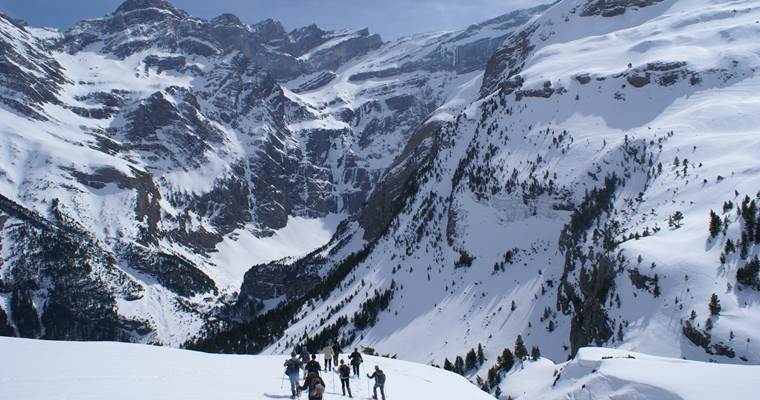 Randonnée hivernale au cirque de Gavarnie