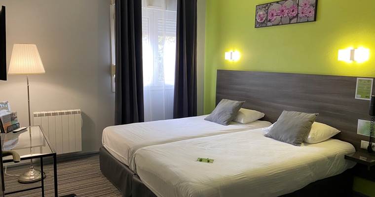 Chambre Lits Simples Confort - Vue sur Jardin