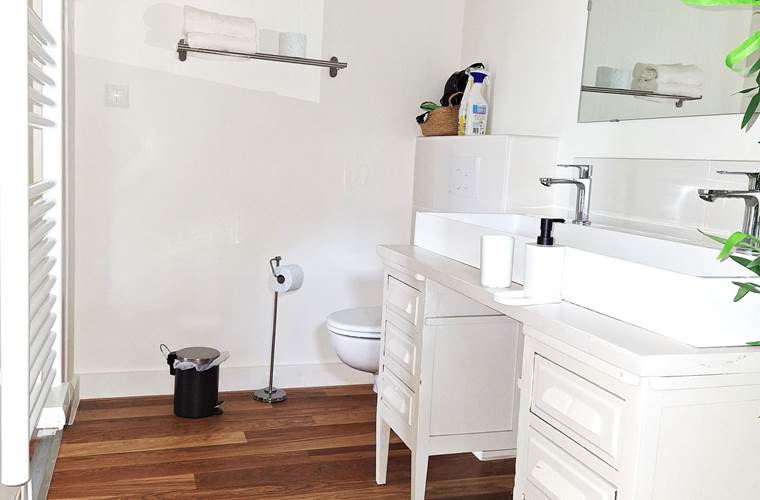 Salle de bain privative, double vasque