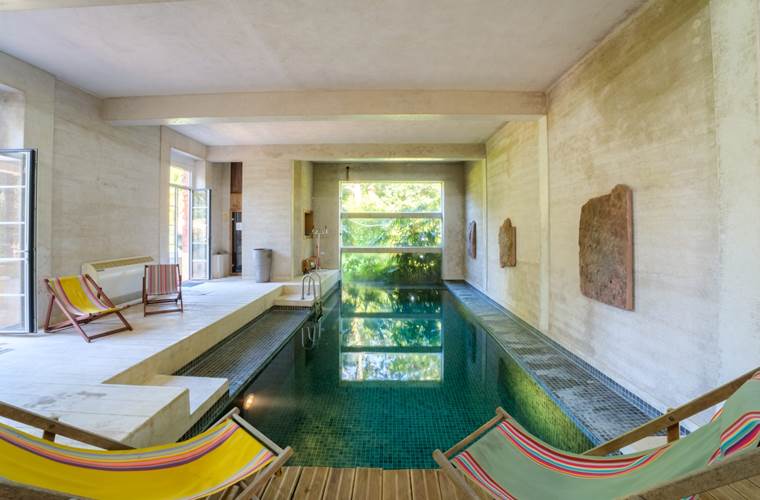 Piscine3 3-2L Chateau Larunque gite location vacances landes pays basque piscine jacuzzi groupe famille