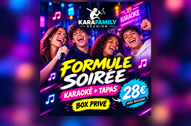 Soirée karaoké néon entre amis