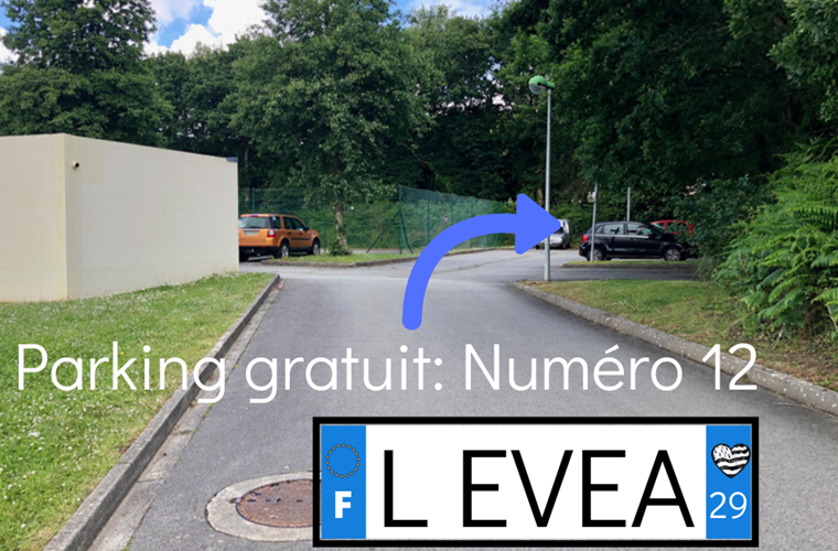 parking gratuit_vacance_mer_finistere_pas cher_le relecq kerhuon_chien_evea garden_location
