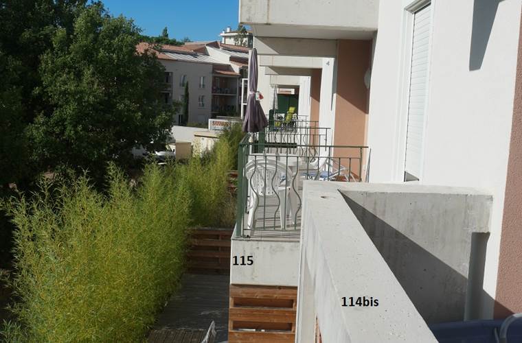 balcons façade ouest