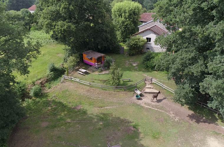 Autour de la roulotte