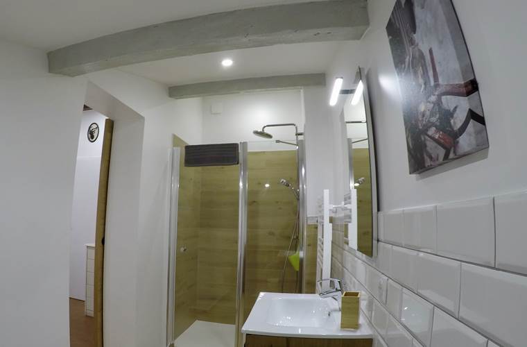 Salle de douche de la Chambre Alpine