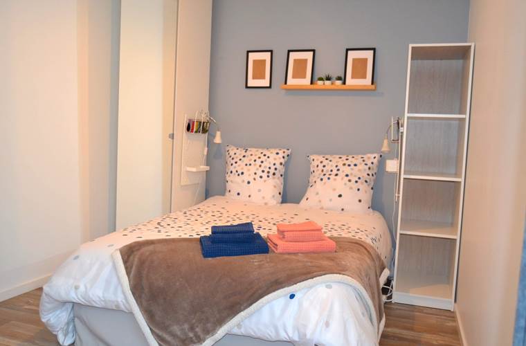 Residence des 3 îles_Etables-sur-mer_Brehat_Lit 140 cm