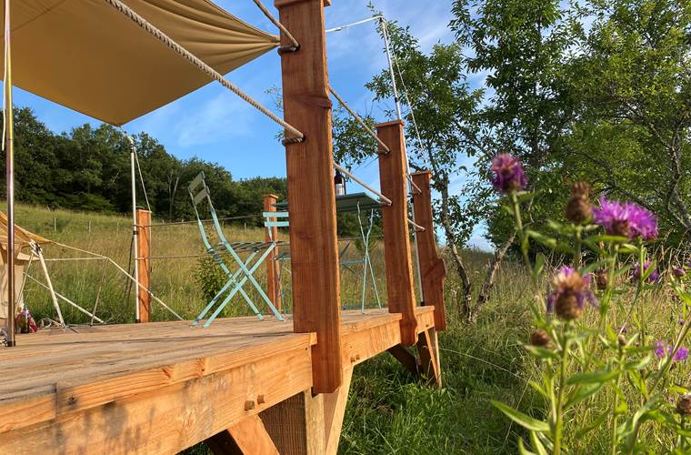 Aire repos - Tente équipée Châtaigne
