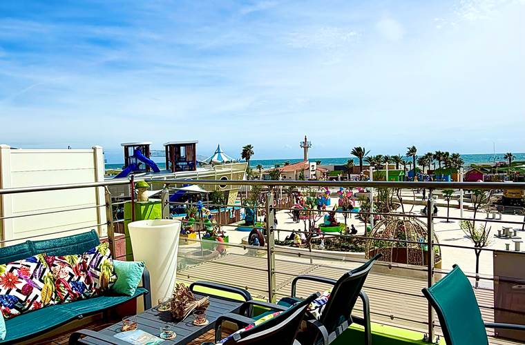 espace détente vue mer