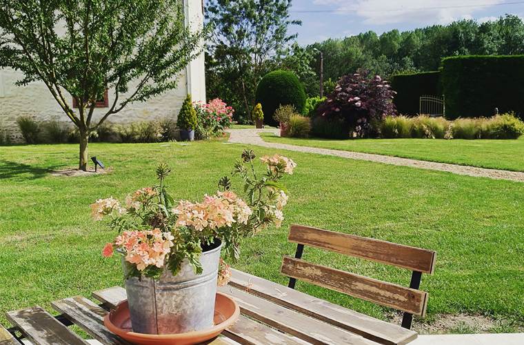 Vue terrasse - Chambre Sologne