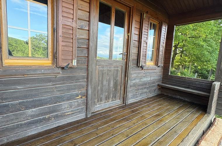 Chalet-bois-famille-parc-animalier-saint-hubert-gages