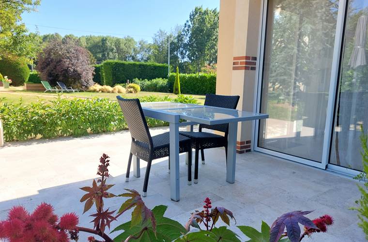Terrasse privative - Chambre SOLOGNE