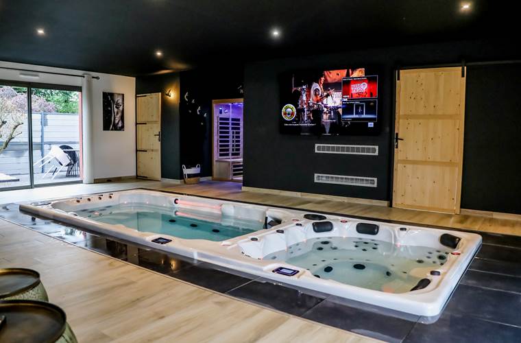 spa, mini-piscine, sauna