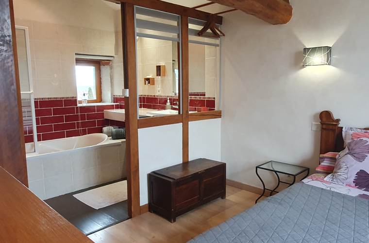 Salle de bain ouverte