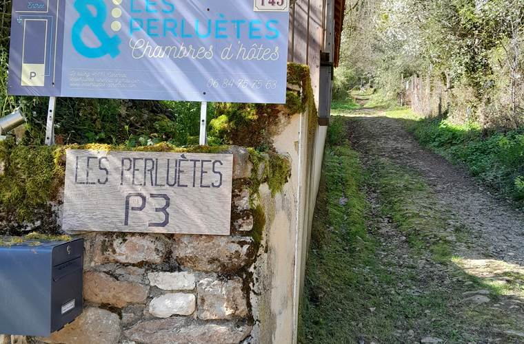 Le chemin d'accés à notre maison