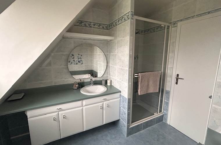 Salle de bain N°2 douche et baignoire