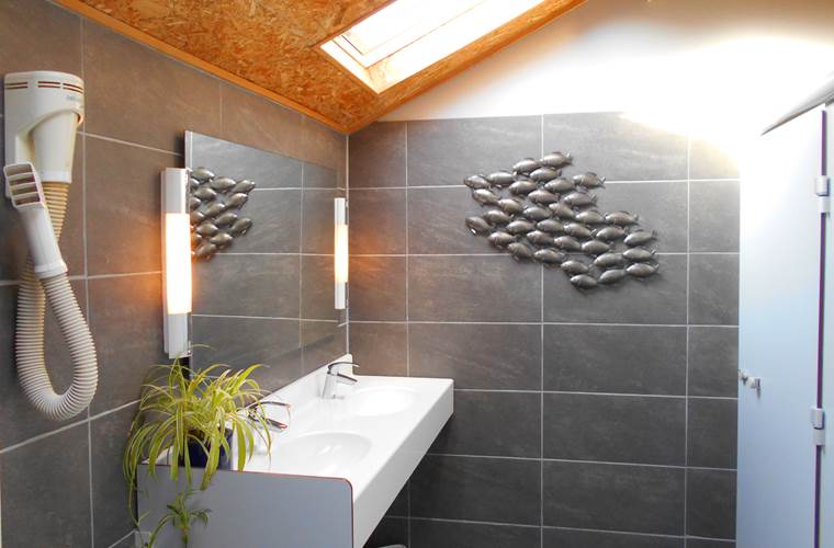 la salle de douche