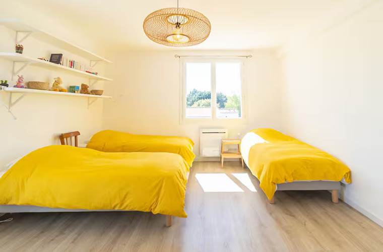 La Bergeronnette - Chambre 3, 3 lits simples ou 1 lit double + 1 lit simple