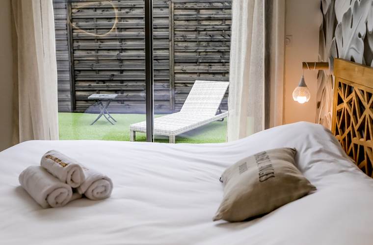 chambre au paradis blanc terrasse