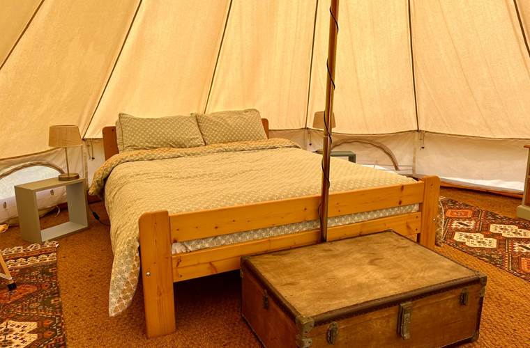 Tente équipée Noix - intérieur