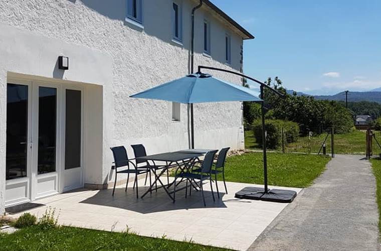 Terrasse gîte Barétous