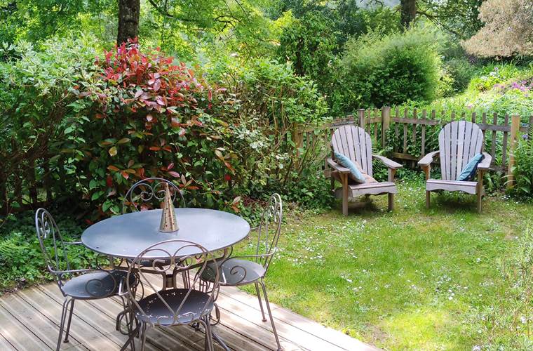 la terrasse et le jardin