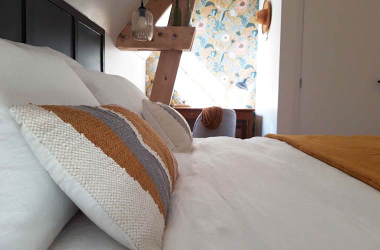 Chambre-Foret-coussin-Maison-Chemin-chambres-d hotes-Amboise-Touraine-Centre-Val-de-Loire
