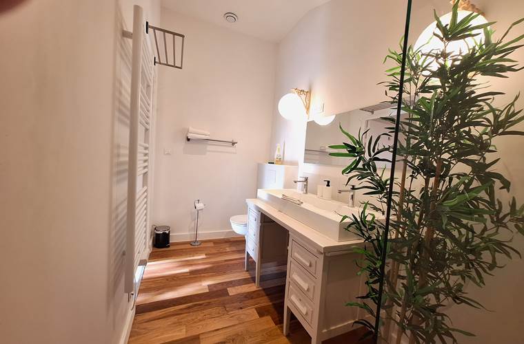 Salle de bain privative, double vasque