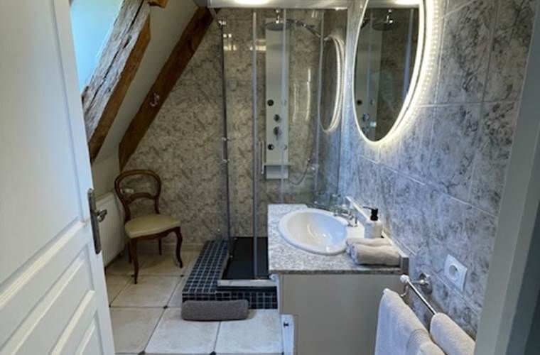 Domaine du Vidal - Chambre Marguerite Salle de bain