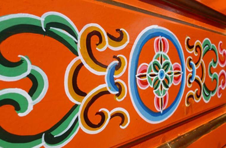 Motifs traditionnels de Mongolie