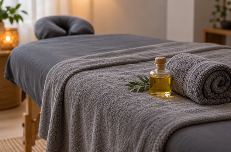 massage-relaxant-linge-gris