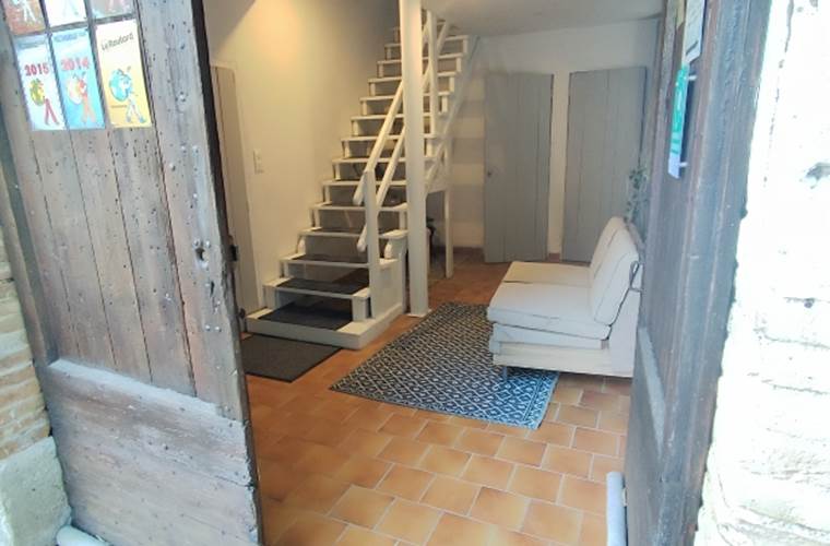 L'entrée du gîte Safran